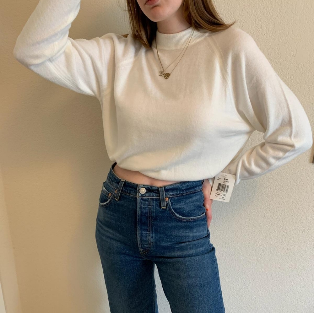 NWT designer originals long sleeve mock sweater